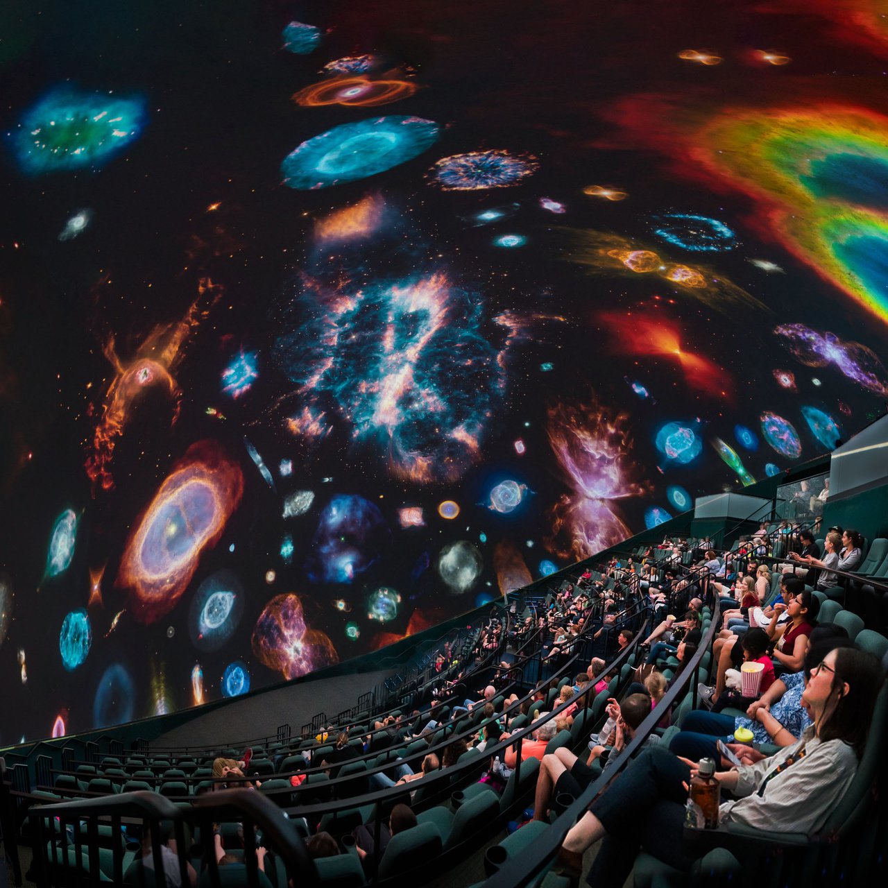 Various galaxies shown in The Dome.
