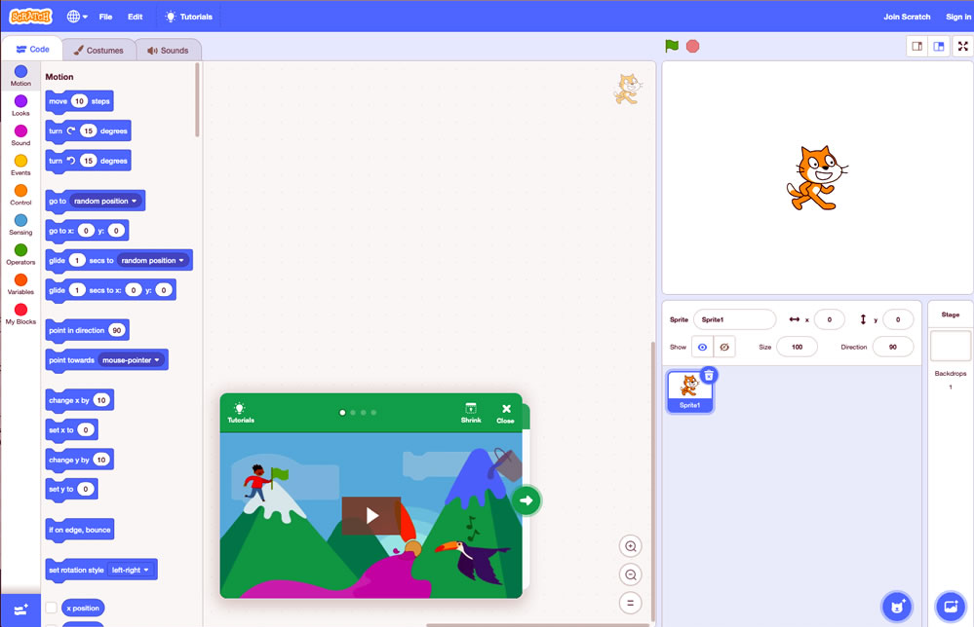 The Difference Between Scratch and Sprite Lab (from Code.org) – The Coding  Fun