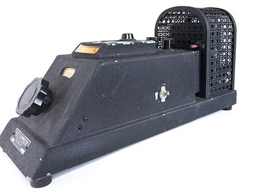 Side image of a black colorimeter.