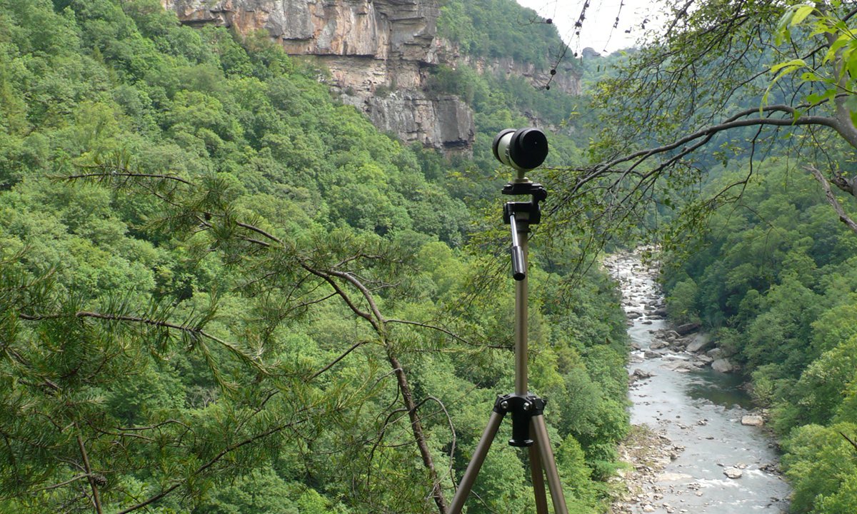 A photo of a camera Ornithologist Sergio Harding uses during field work.