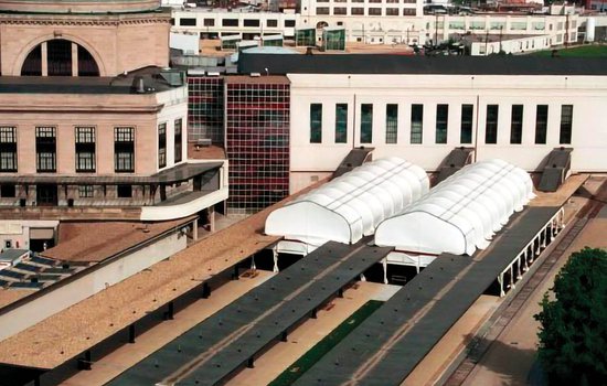 Aerial view of the Thalhimer Pavilion