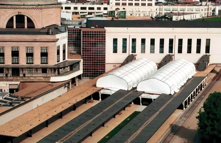 Aerial view of the Thalhimer Pavilion