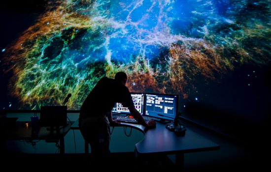 Astronomer in the Dome Theater