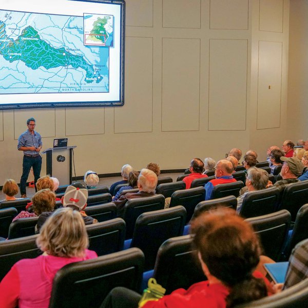 Audience enjoying Lunch Break Science