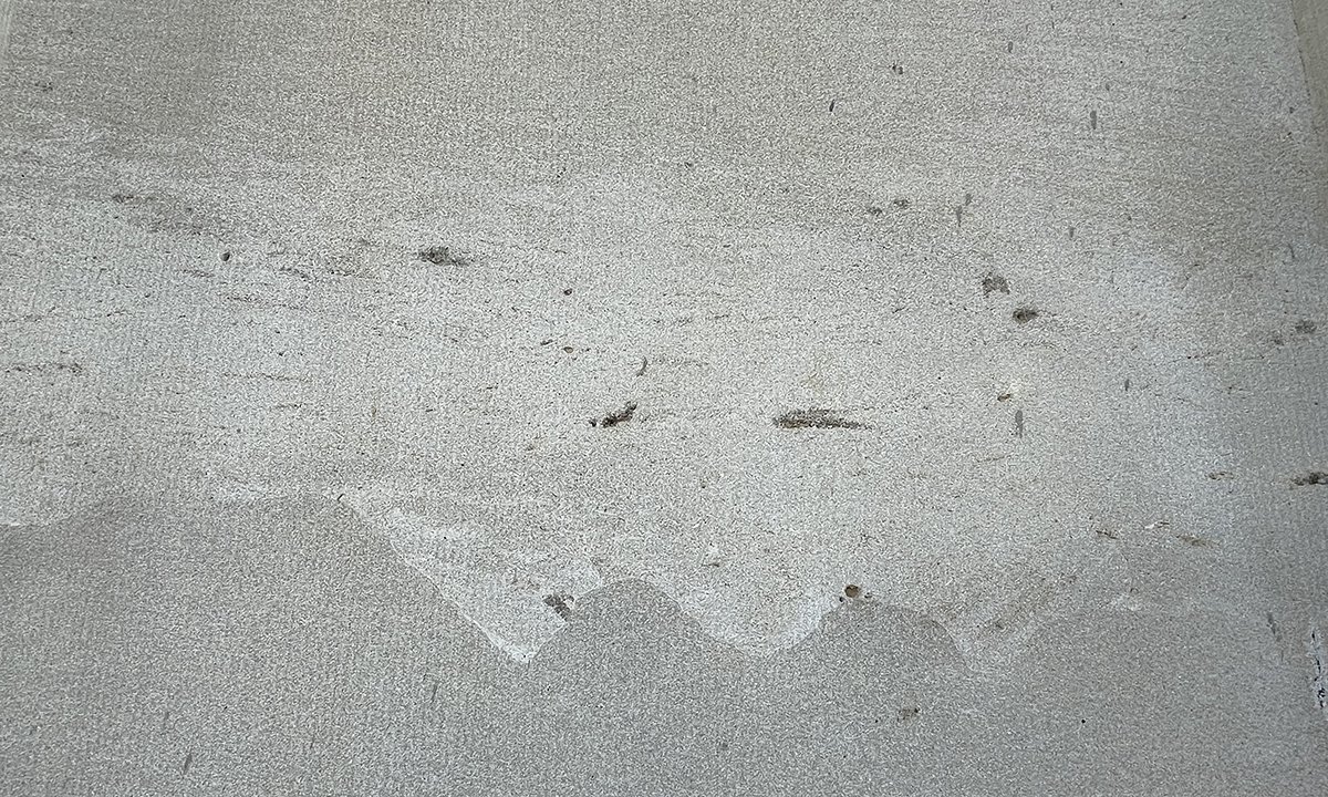 Crossbedding in the Indiana limestone in the Science Museum's building.