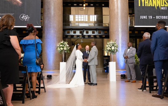 Image of wedding in the Rotunda by Josiah Mendoza Photography