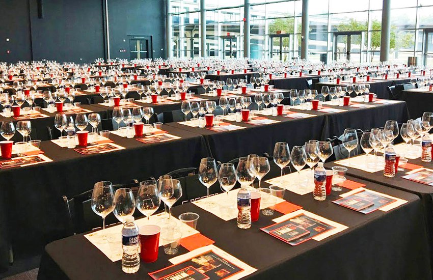 Image of wine tasting in the Dewey Gottwald Center