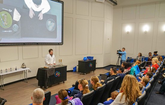 Live science presentation in the Barbara Thalhimer Theater