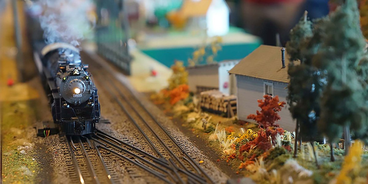 Photo of a model train from the model railroad exhibit