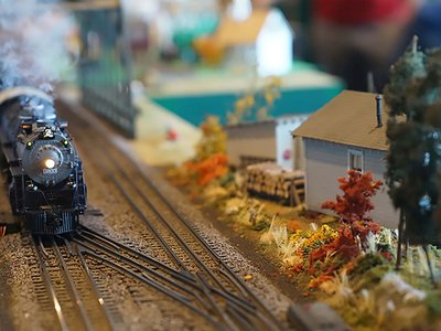 Photo of a model train from the model railroad exhibit