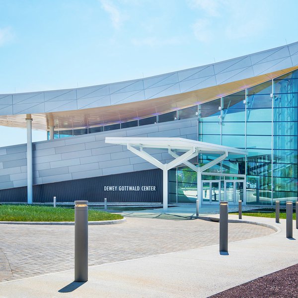 Outside of the Dewey Gottwald Center by Sean Dewitt