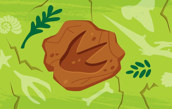 decorative image of a foot print in the dirt from a prehistoric creature.jpg