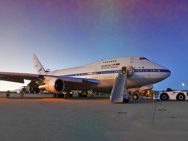 Image of the flying observatory SOFIA.