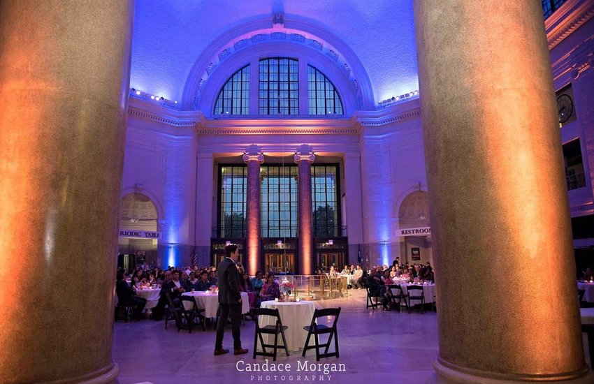 Reception in the Rotunda by Candace Morgan Photography