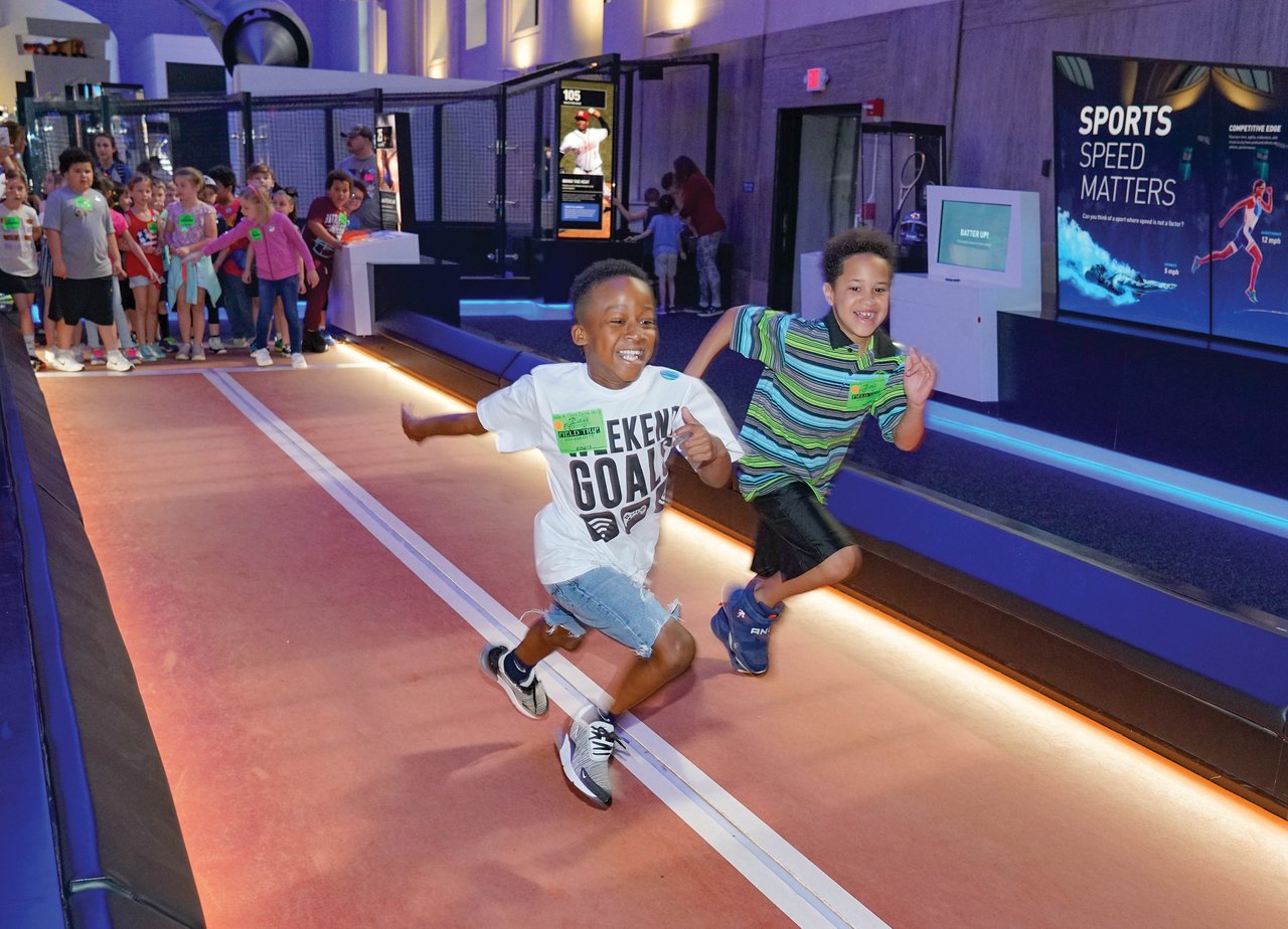 Children racing in Speed.