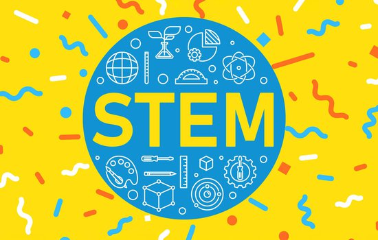 decorative STEM in a blue circle with miscellaneous STEM related symbols surrounding the phrase .jpg