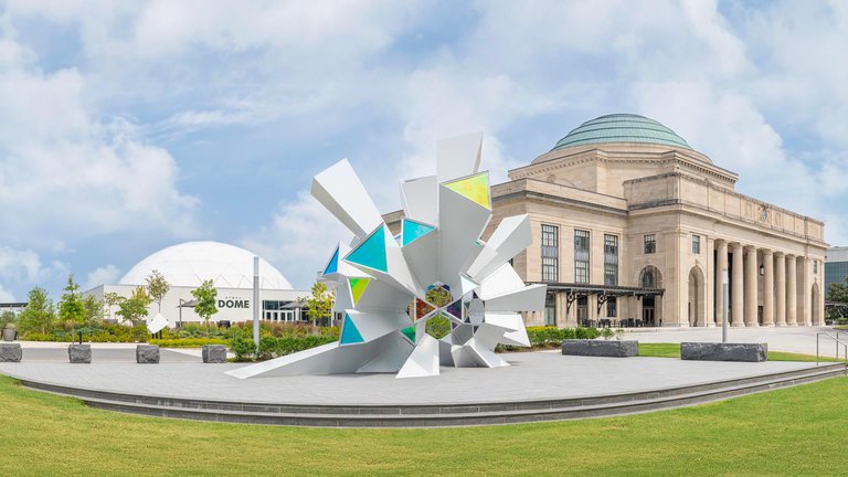 Cosmic Perception and Side view of Science Museum of Virginia building.jpg