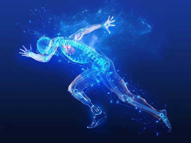 Fluorescent outline of the human body in a running position.jpg