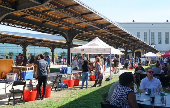 Vendors in the Garner Pavilion