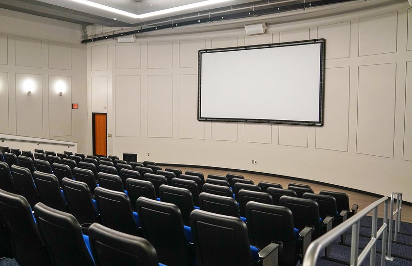 View from the seats in the Barbara Thalhimer Theater