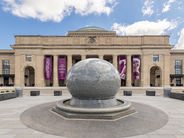 decorative image of the Earth Kugel in front of the Science Museum of Virginia building.jpg