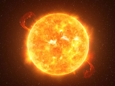 An image of the sun.
